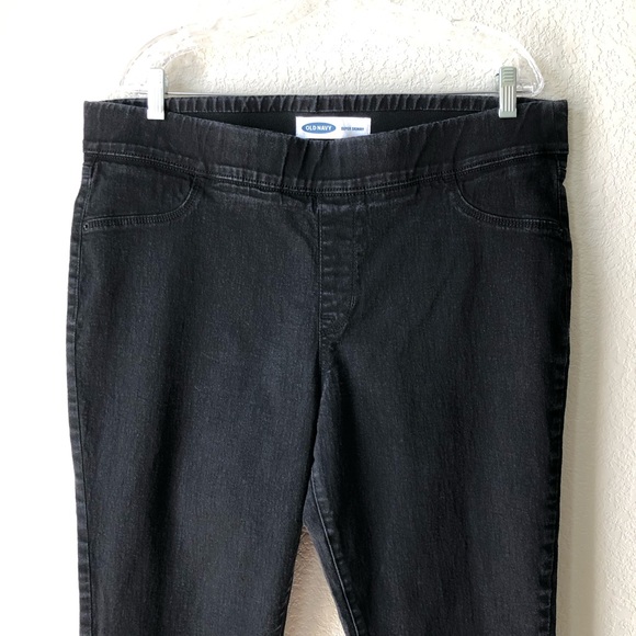 Old Navy super skinny pull on jeans 18 black - Picture 2 of 5